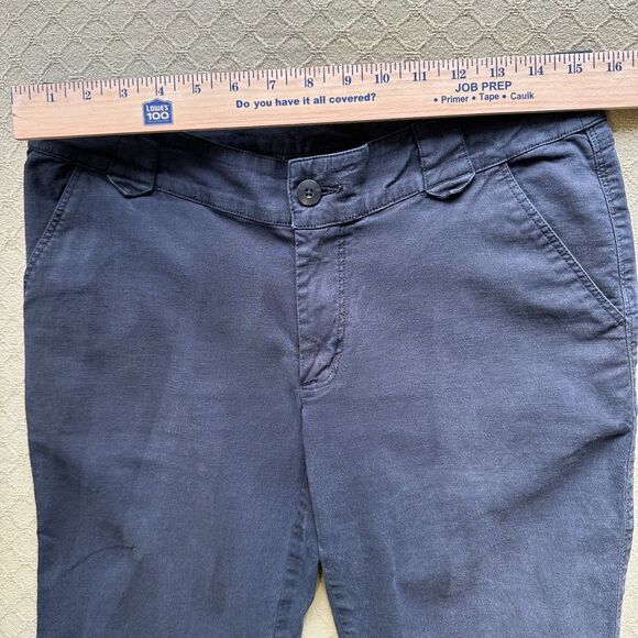 Patagonia Cropped Pants Size 6 Black Hemp Blend Lagenlook - Picture 14 of 16